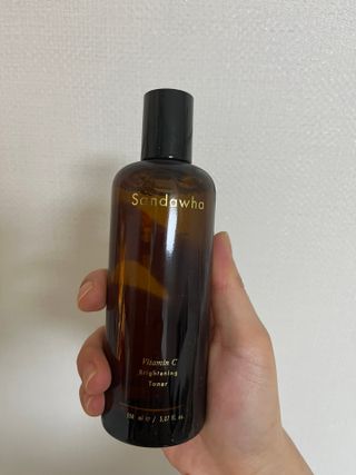 스킨큐어 산다화 비타민c 화이트닝 토너 150ml — 5점을 준 리뷰어가 2022년 2월 올린 사용 사진