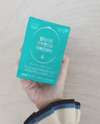 체인미 엘라스틴 콜라겐으로 이뻐진데이 500mg x 30정 — 5점을 준 리뷰어가 2021년 12월 올린 사용 사진