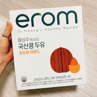 이롬 erom 황성주박사의 국산콩 두유 호두와 아몬드 — 4.5점을 준 리뷰어가 2020년 12월 올린 사용 사진