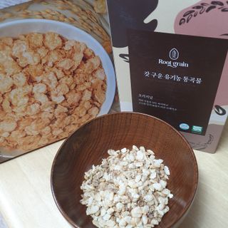 씨알푸드 유기농 쌀 시리얼 390g + 갓 구운 유기농 발아통곡물 150g — 4.5점을 준 리뷰어가 2021년 12월 올린 사용 사진