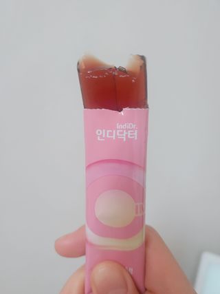 [인디닥터] 면역 생생 핑크 이뮨 젤리 — 4점을 준 리뷰어가 2022년 5월 올린 사용 사진