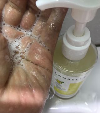 랑벨 내츄럴 딥 포어 클렌저 210ml (저자극 약산성 천연 클렌징 젤) — 5점을 준 리뷰어가 2022년 4월 올린 사용 사진