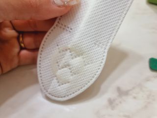 코보콩 에어슈즈 강아지 일회용 신발 소용량 패키지 20매 초경량  미끄럼방지 실내외 겸용 — 5점을 준 리뷰어가 2022년 2월 올린 사용 사진