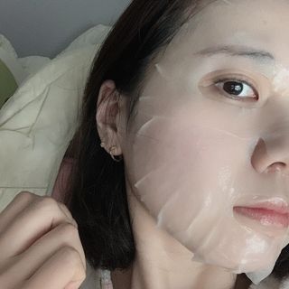 체르엠 그린 케비어 더블워터 마스크팩 5매입  2팩 — 5점을 준 리뷰어가 2021년 12월 올린 사용 사진
