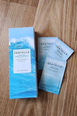 [스킨1004] 마다가스카르 센텔라 히알루-시카 워터핏 선세럼 50ml — 5점을 준 리뷰어가 2024년 5월 올린 사용 사진