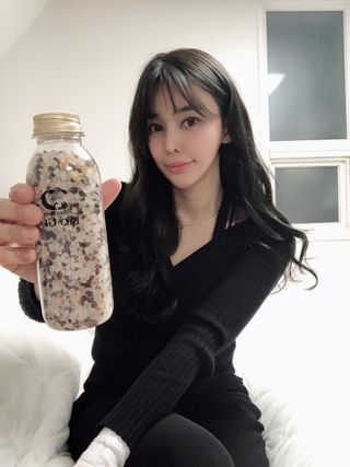 애디팬더 바이오잼 핑크/골드/퍼플/그린 — 5점을 준 리뷰어가 2021년 3월 올린 사용 사진