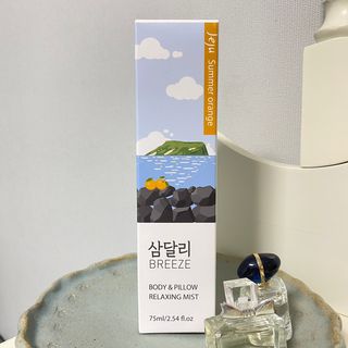 제주인디 삼달리 브리즈 바디&필로우 릴렉싱 미스트 제주 하귤 — 4.5점을 준 리뷰어가 2023년 2월 올린 사용 사진