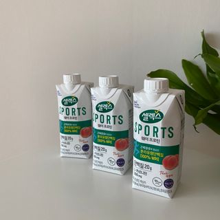 셀렉스스포츠 셀렉스 스포츠 웨이 프로틴 복숭아_ 330ml x 12팩 — 4.5점을 준 리뷰어가 2021년 4월 올린 사용 사진