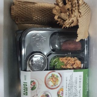 참살이도시락 작심삼일 샐러드도시락 3개 맛보기 새벽배송 또는 택배배송 — 5점을 준 리뷰어가 2021년 7월 올린 사용 사진
