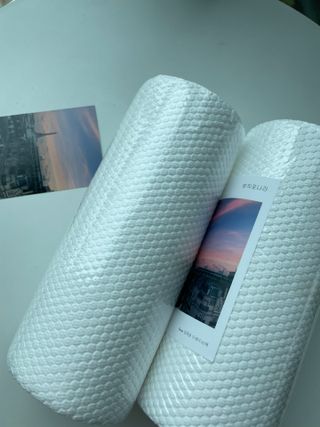 부직포나라 중금속유해물질ZERO 뜯어쓰는 주방 일회용수세미 60매 2매 — 5점을 준 리뷰어가 2022년 10월 올린 사용 사진