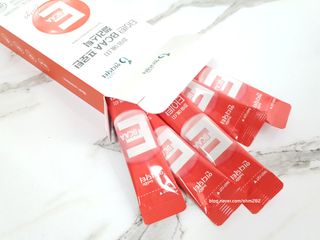 [인디닥터] 타이탄 BCAA 프로틴 젤리스틱 — 5점을 준 리뷰어가 2022년 5월 올린 사용 사진