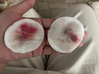 [후르디아] 눈시림없는 올영 립앤아이 리무버 — 5점을 준 리뷰어가 2023년 11월 올린 사용 사진