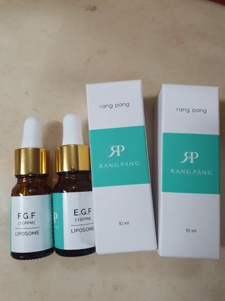 랑팡 EGF+FGF 10ppm 리포좀 앰플 원액 10ml — 5점을 준 리뷰어가 2021년 12월 올린 사용 사진