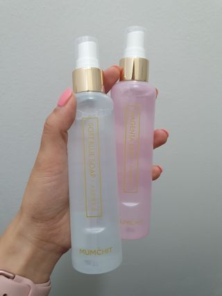 멈칫 X 최준 헤어 앤 바디미스트 소프트블루솝, 마젠타레이디 2종 — 5점을 준 리뷰어가 2021년 6월 올린 사용 사진