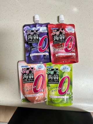 ORIHIRO 오리히로 곤약젤리 제로칼로리 130g 4종 4팩(맛별로 1팩씩) — 5점을 준 리뷰어가 2023년 1월 올린 사용 사진