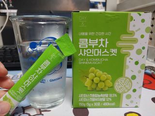참앤들황토농원 7가지 맛! 탄산 톡톡! 스파클링! 데이앤 콤부차 7종 10포 1박스씩 ★총 7박스★ — 5점을 준 리뷰어가 2023년 2월 올린 사용 사진
