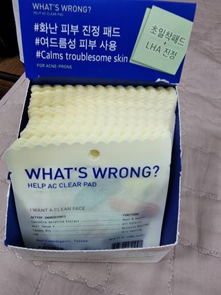 [후르디아] 화난피부 급속진정 AC 클리어 패드 (개별포장 50매) — 5점을 준 리뷰어가 2024년 4월 올린 사용 사진