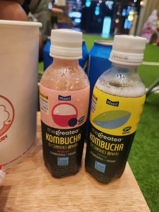 더그레잇티 콤부차 [매일유업] 더그레잇티 44kcal 콤부차 300ml *12개입 (오리지널 6개+베리리치 6개) — 5점을 준 리뷰어가 2023년 7월 올린 사용 사진
