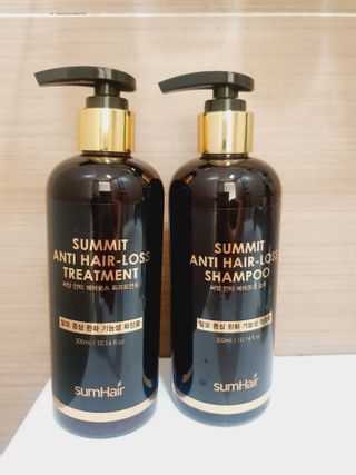 썸헤어 / SUMHAIR 썸헤어  써밋 안티 헤어로스 샴푸+트리트먼트 — 4점을 준 리뷰어가 2021년 6월 올린 사용 사진