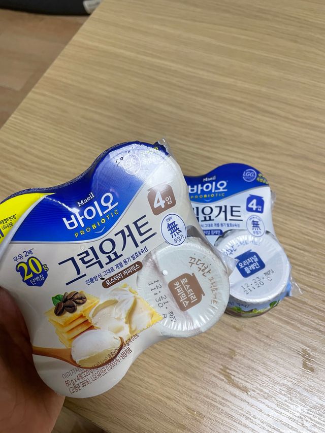 매일바이오 그릭요거트 오리지널 플레인 4개, 로스터리 커피믹스 4개 리뷰 사진