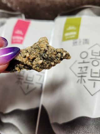 오봉산꽃부각 [만나식품] 오봉산 꽃부각 3가지 맛(오리지널, 새우맛, 매운고추맛) — 4.5점을 준 리뷰어가 2023년 1월 올린 사용 사진