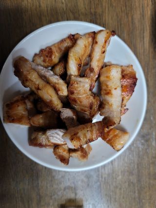 찐신선 한끼한팩 미국 냉동 목살 & 네덜란드 냉동 삼겹살 SET — 5점을 준 리뷰어가 2021년 10월 올린 사용 사진