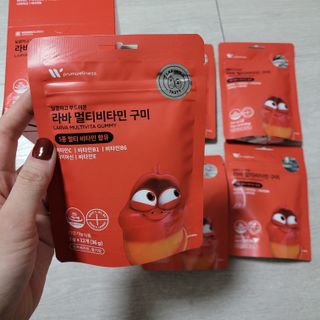 [푸름웰니스] 라바 멀티비타민 구미 36g — 5점을 준 리뷰어가 2022년 2월 올린 사용 사진