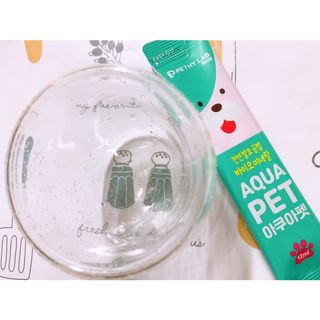 펫시랩 반려견용 액상 프리바이오틱스 아쿠아펫 — 4점을 준 리뷰어가 2021년 1월 올린 사용 사진