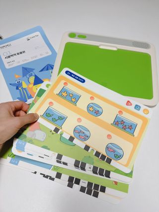 크레타탭 차세대 사고력 유아수학 학습기 페이퍼 태블릿 — 5점을 준 리뷰어가 2023년 9월 올린 사용 사진