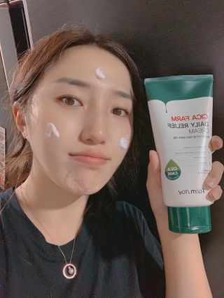 팜스테이  시카팜 데일리 릴리프 크림 — 5점을 준 리뷰어가 2022년 10월 올린 사용 사진