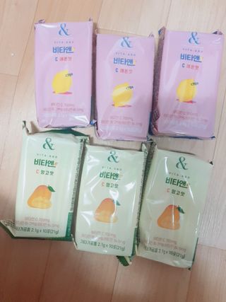 비타앤C 레몬맛, 망고맛 — 5점을 준 리뷰어가 2021년 4월 올린 사용 사진