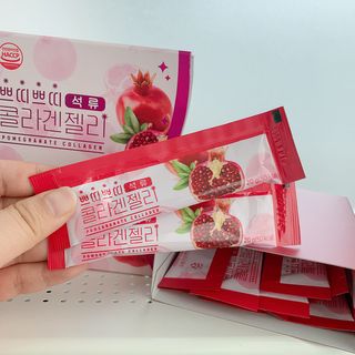 헬스업_쁘띠쁘띠석류콜라겐젤리_20g x 14포 — 5점을 준 리뷰어가 2021년 1월 올린 사용 사진