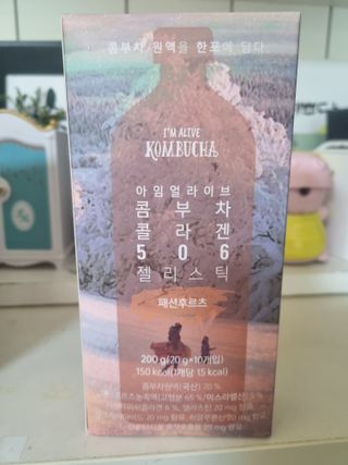 엘리샤코이 아임얼라이브 콤부차 콜라겐 506 스틱젤리 패션프루트 — 5점을 준 리뷰어가 2022년 8월 올린 사용 사진