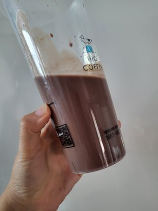 이너프 뮐크 초콜릿맛 — 3점을 준 리뷰어가 2022년 9월 올린 사용 사진