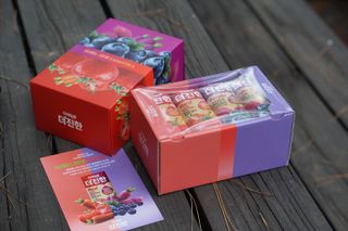 [롯데칠성] 야채듬뿍 더'진한 [롯데칠성] 야채는 이제 COLORFULL! 야채듬뿍  더 진한 레드 4개 +퍼플 4개 (총 8개) — 5점을 준 리뷰어가 2023년 6월 올린 사용 사진