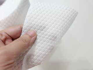 부직포나라 중금속유해물질ZERO 뜯어쓰는 주방 일회용수세미 60매 2매 — 5점을 준 리뷰어가 2022년 9월 올린 사용 사진
