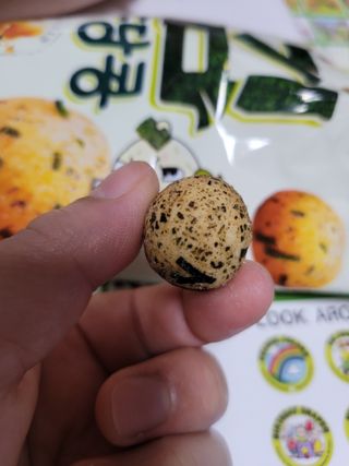 오리온 오징어땅콩의 짭짤고소 신제품, 구운김땅콩 — 5점을 준 리뷰어가 2022년 5월 올린 사용 사진