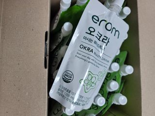 [이롬] 오크라 마시는 뷰티드링크 100mL x 20입 — 5점을 준 리뷰어가 2022년 9월 올린 사용 사진