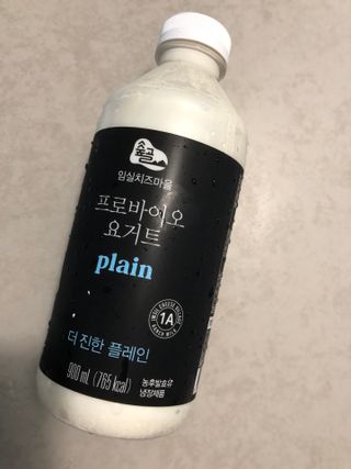 숲골 임실치즈마을 프로바이오 요거트 900ml — 4.5점을 준 리뷰어가 2021년 8월 올린 사용 사진