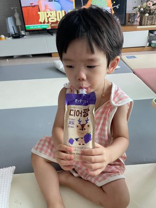 [몸엔용] 우리 아이 건강간식, 달콤한 녹용곤약젤리 디어팡 4종 — 5점을 준 리뷰어가 2021년 11월 올린 사용 사진