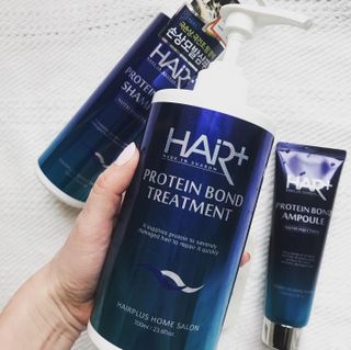 헤어플러스 단백질탈모샴푸 500ml+단백질본드앰플 145ml — 1.5점을 준 리뷰어가 2021년 3월 올린 사용 사진