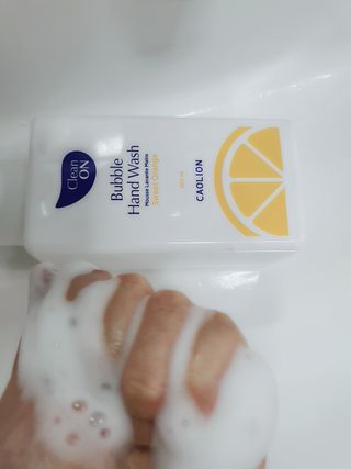 카오리온코스메틱스 클린온 버블 핸드 워시 500ml — 5점을 준 리뷰어가 2021년 8월 올린 사용 사진
