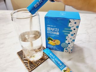 참앤들황토농원 7가지 맛! 탄산 톡톡! 스파클링! 데이앤 콤부차 7종 10포 1박스씩 ★총 7박스★ — 5점을 준 리뷰어가 2023년 3월 올린 사용 사진