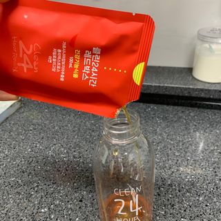 클린24시간 레드박스 1BOX(5포) + 전용보틀(500ml) — 3점을 준 리뷰어가 2024년 2월 올린 사용 사진