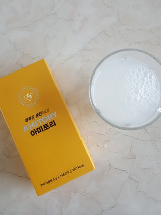 주식회사 씨크릿비에프랩 마시는 아미노산 아미토리 열대과일맛 14포 [1포, 5g / 보틀증정] — 5점을 준 리뷰어가 2023년 1월 올린 사용 사진