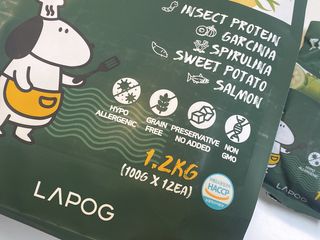 [푸디웜] 라포그  리얼인섹트 웨이트밸런스 저알러지 강아지 사료  1.2KG — 5점을 준 리뷰어가 2022년 7월 올린 사용 사진