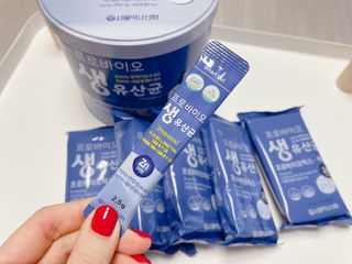 서울약사신협_프로바이오생유산균_2.5G x 100포 — 5점을 준 리뷰어가 2021년 3월 올린 사용 사진