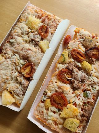 브라잇벨리 비건피자 [노밋피자알로하 & 노밋피자포테이토] 2가지맛 — 4점을 준 리뷰어가 2022년 7월 올린 사용 사진