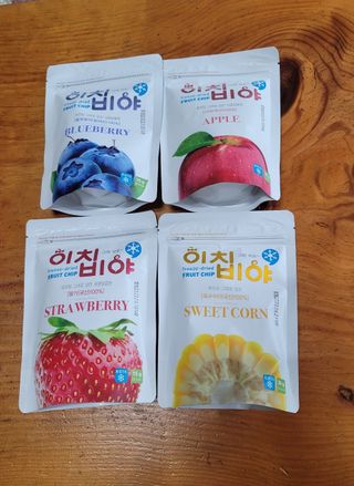 동결건조 과일칩 이치비야 4종 세트 — 5점을 준 리뷰어가 2021년 9월 올린 사용 사진