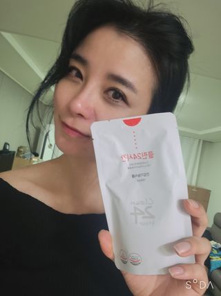 클린24시간 1BOX(5포) + 전용보틀(500ml) — 5점을 준 리뷰어가 2023년 7월 올린 사용 사진